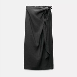 NWT | Zara | Flowy Tied Wrap Skirt